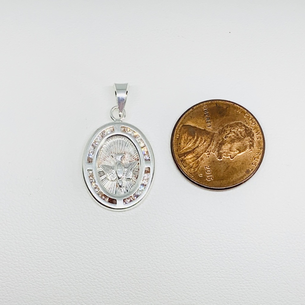 Sterling Silver 925 Pendant Charm Dove - Picture 2 of 4